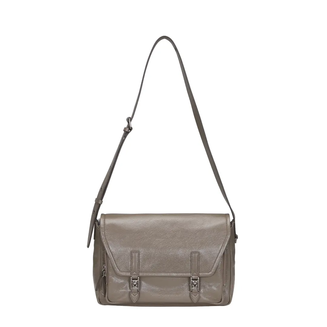 [아울렛] Hey Double Pocket Leather Shoulder S (헤이 더블 포켓 레더 숄더 스몰) Etoffe