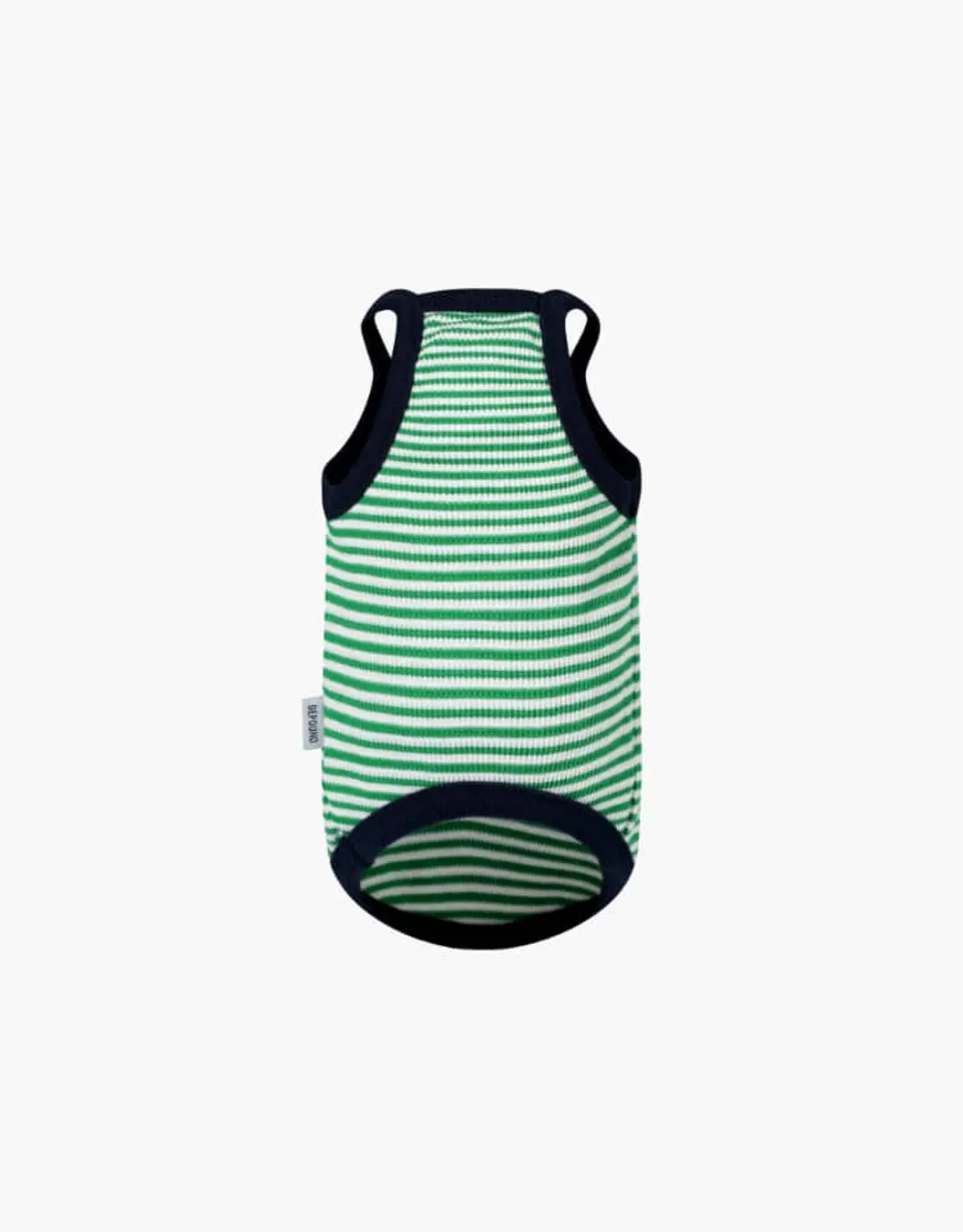 stripe dog t-shirt - green