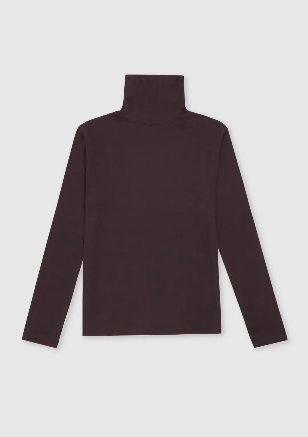 High Neck Tee (Burgundy)