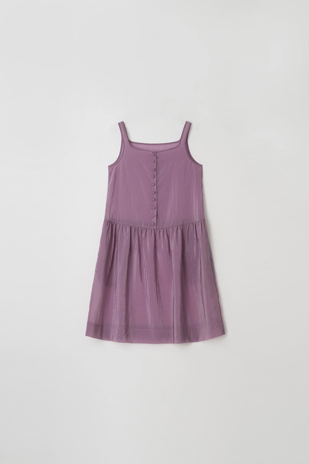 Sheer Button Dress (magenta)