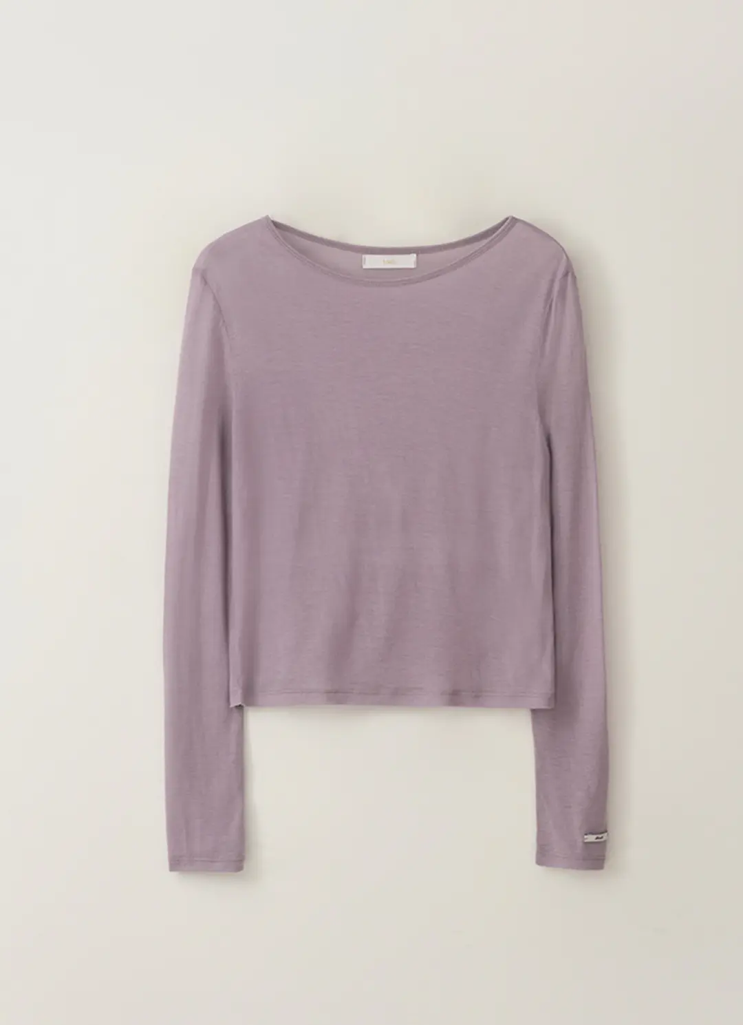 클리어 텐셀 라운드 티셔츠 - 바이올렛