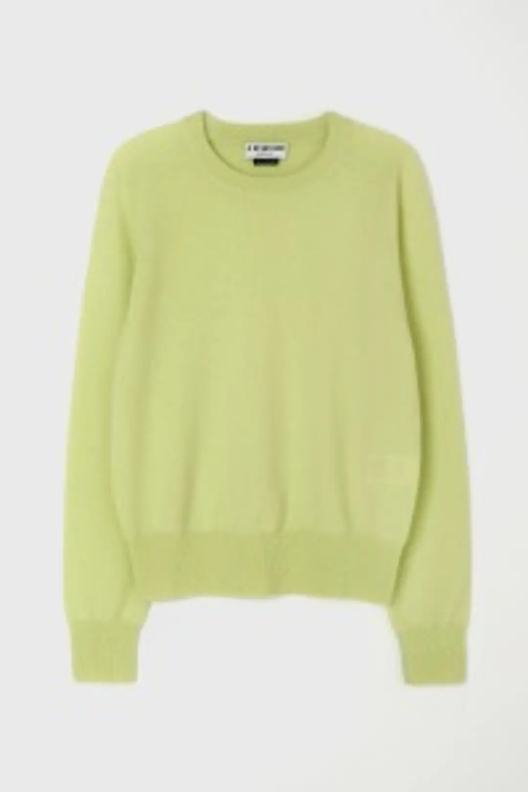 캐시미어 크루넥 풀오버 라이트그린