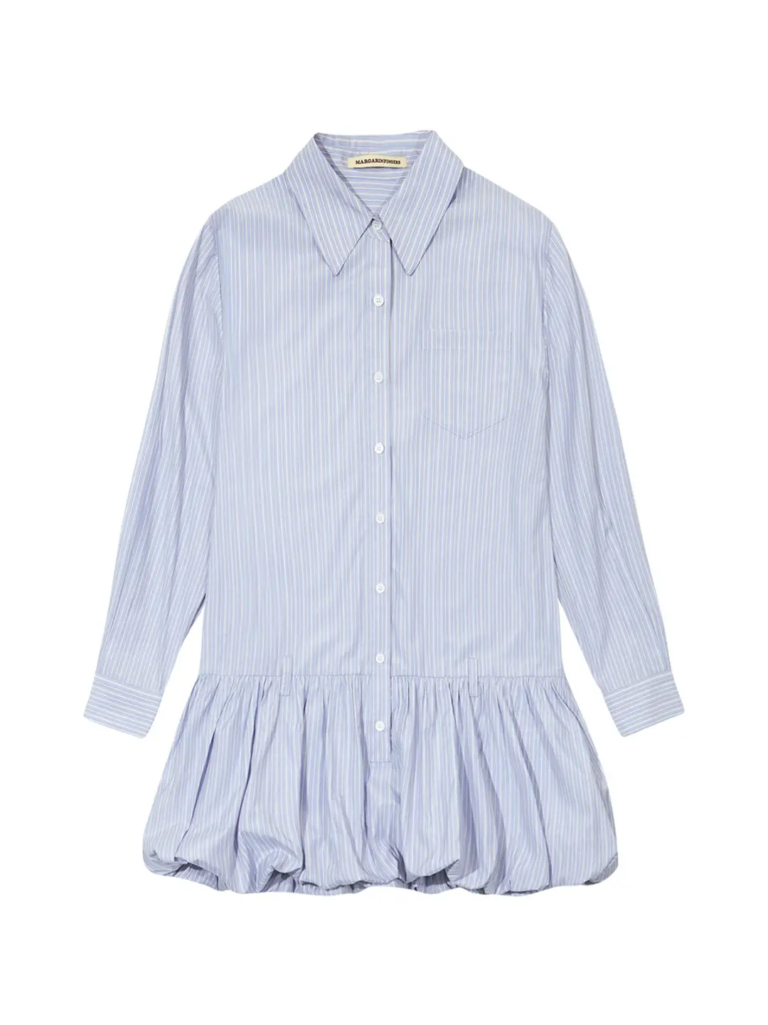 SHIRT BALLOON ONE-PIECE (LIGHT BLUE)