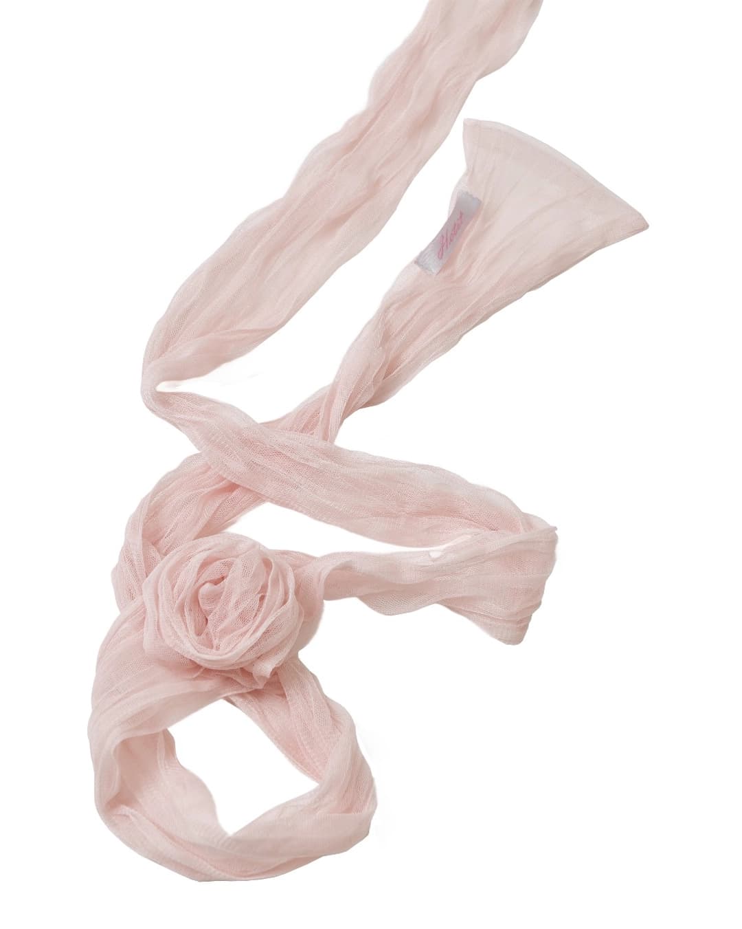 Wrinkle Rose Scarf (Apricot)