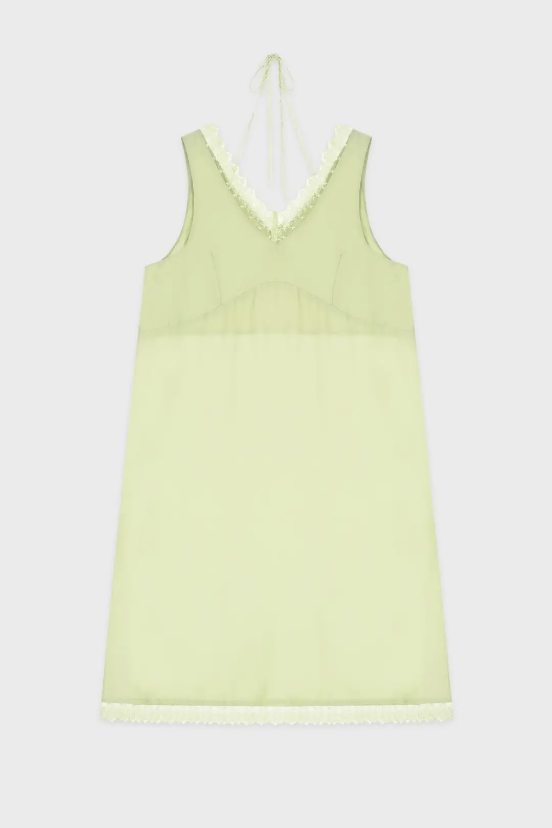 Silky Lace Slip Dress (Mint)