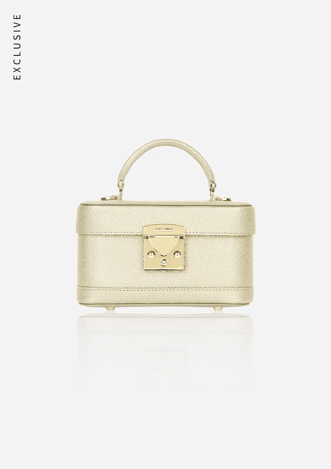 [EXCLUSIVE] Halfmoon box bag - 샴페인골드 캐비어