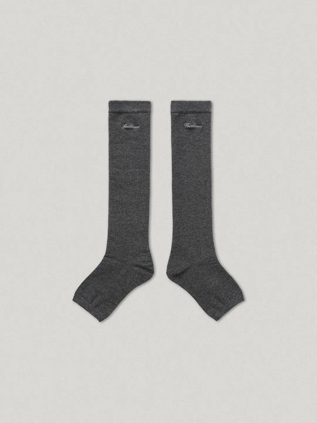 Gray Tenny Toeless Knee Socks (4th)
