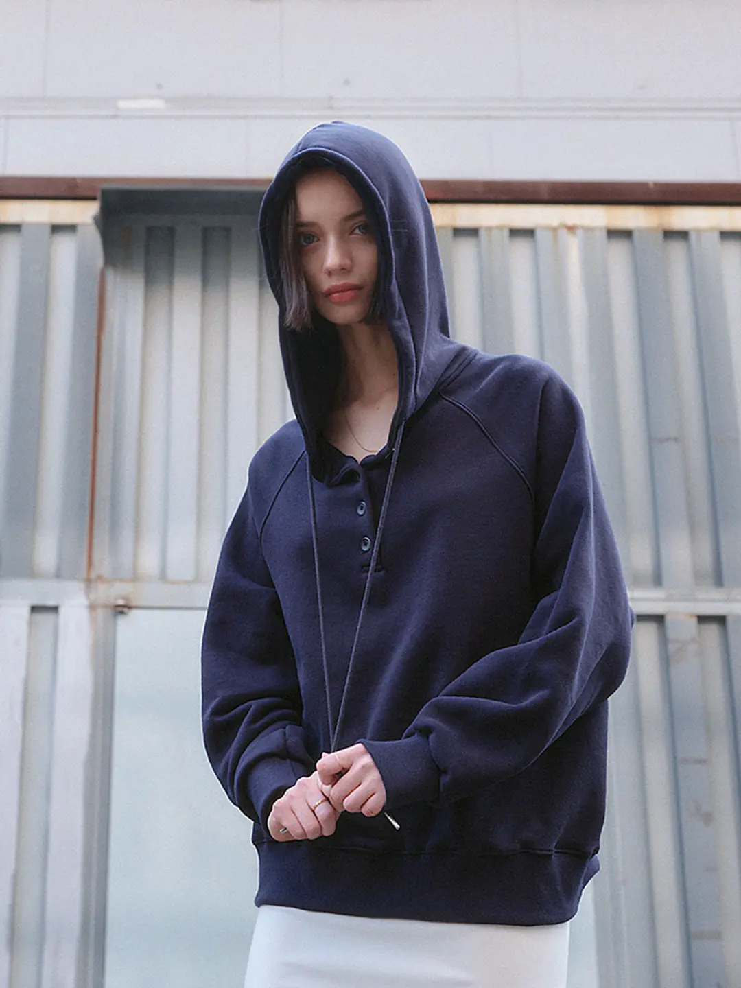 RACHEL SWEAT HOODIE_NAVY