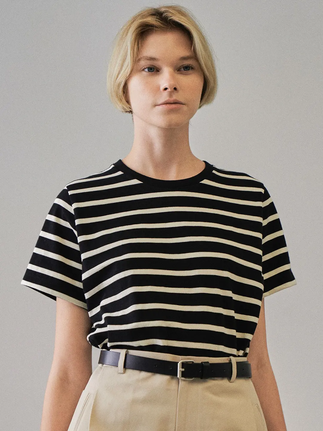 코튼 스트라이프 티셔츠_3color