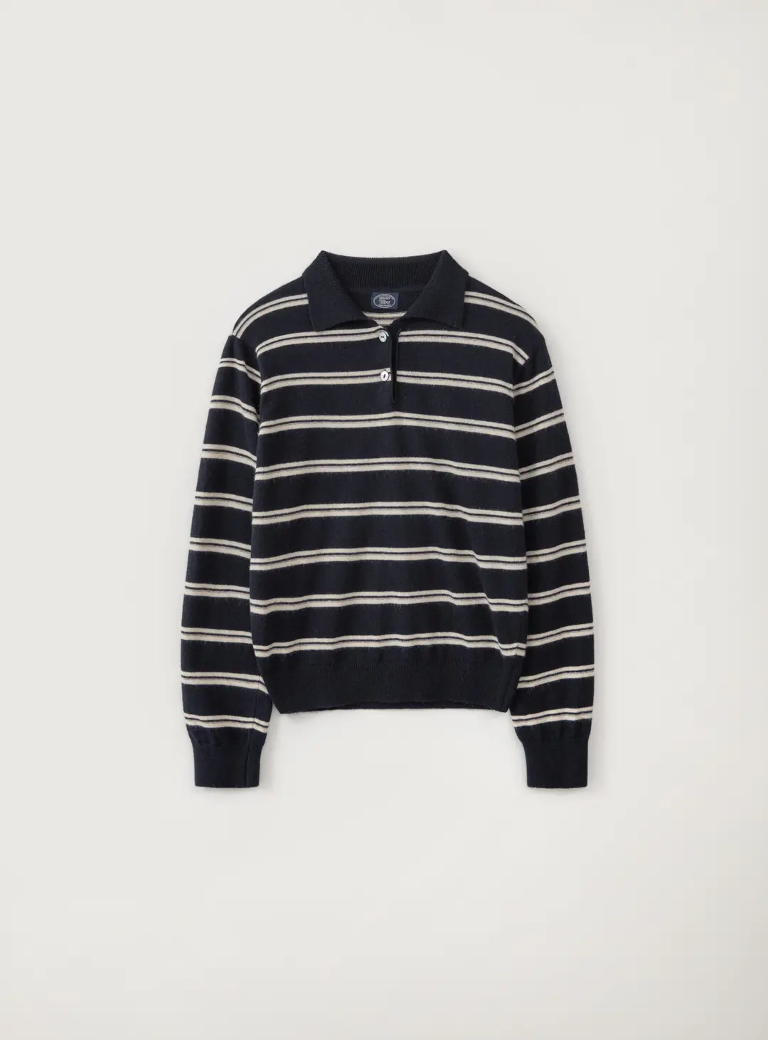 첼시 스트라이프 카라 니트_Navy