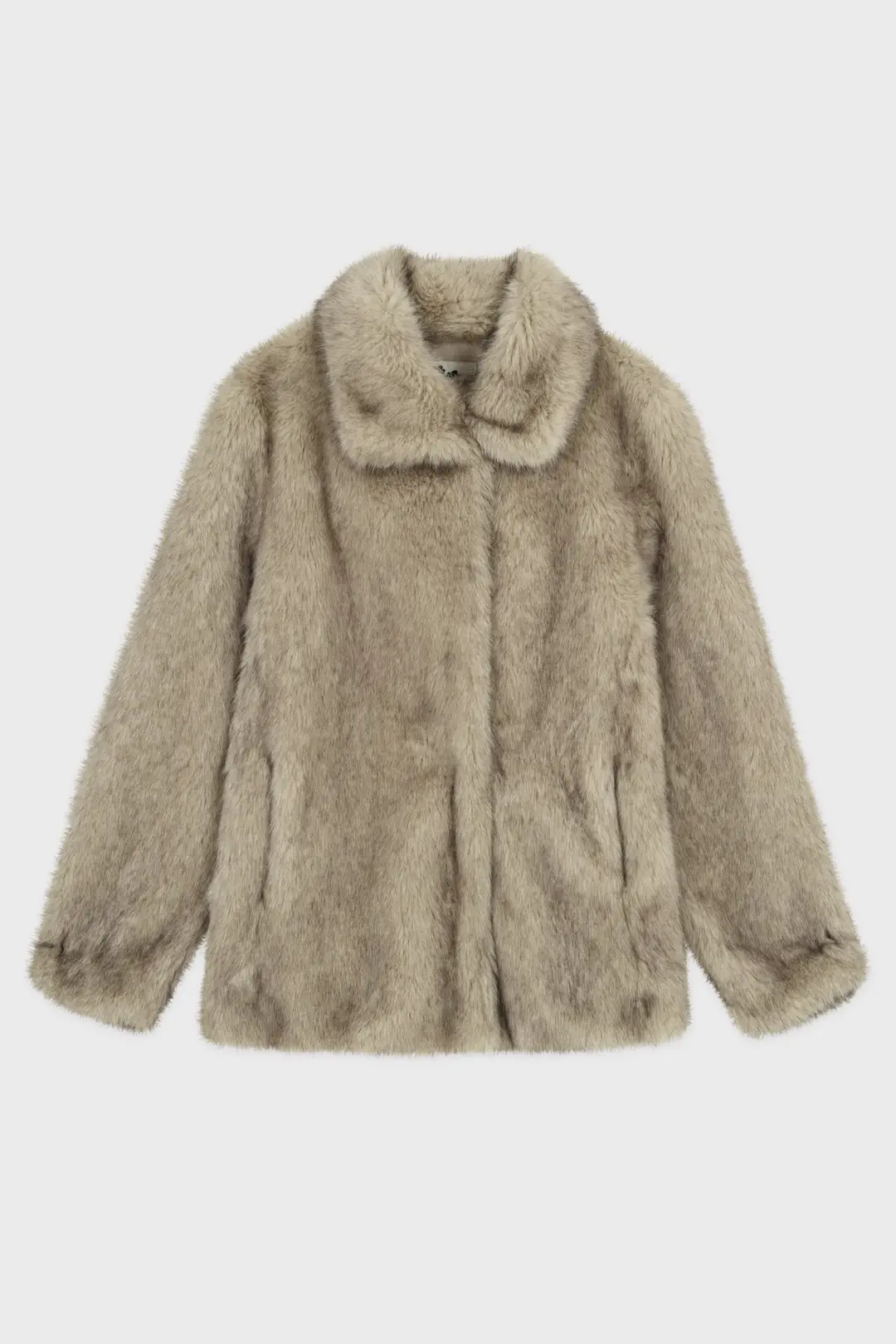 Heavy Mix Fur Jacket (Ash Brown)