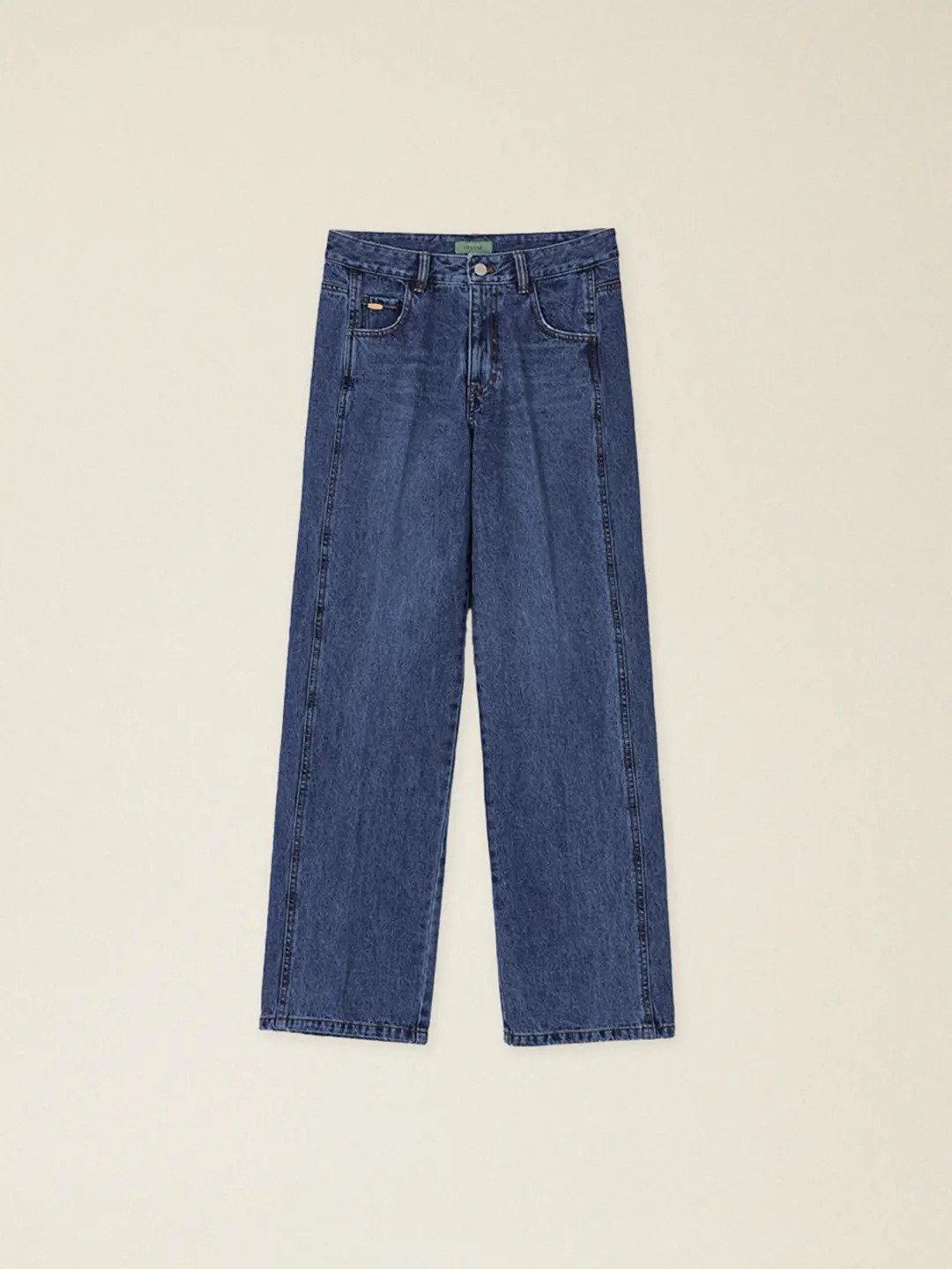 프렌치 스트레이트 데님 팬츠 인디고