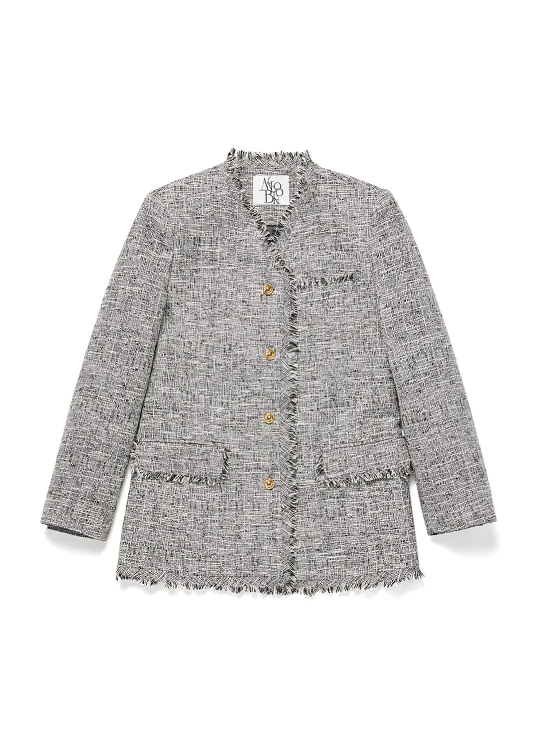 Arial Tweed Jacket, Black