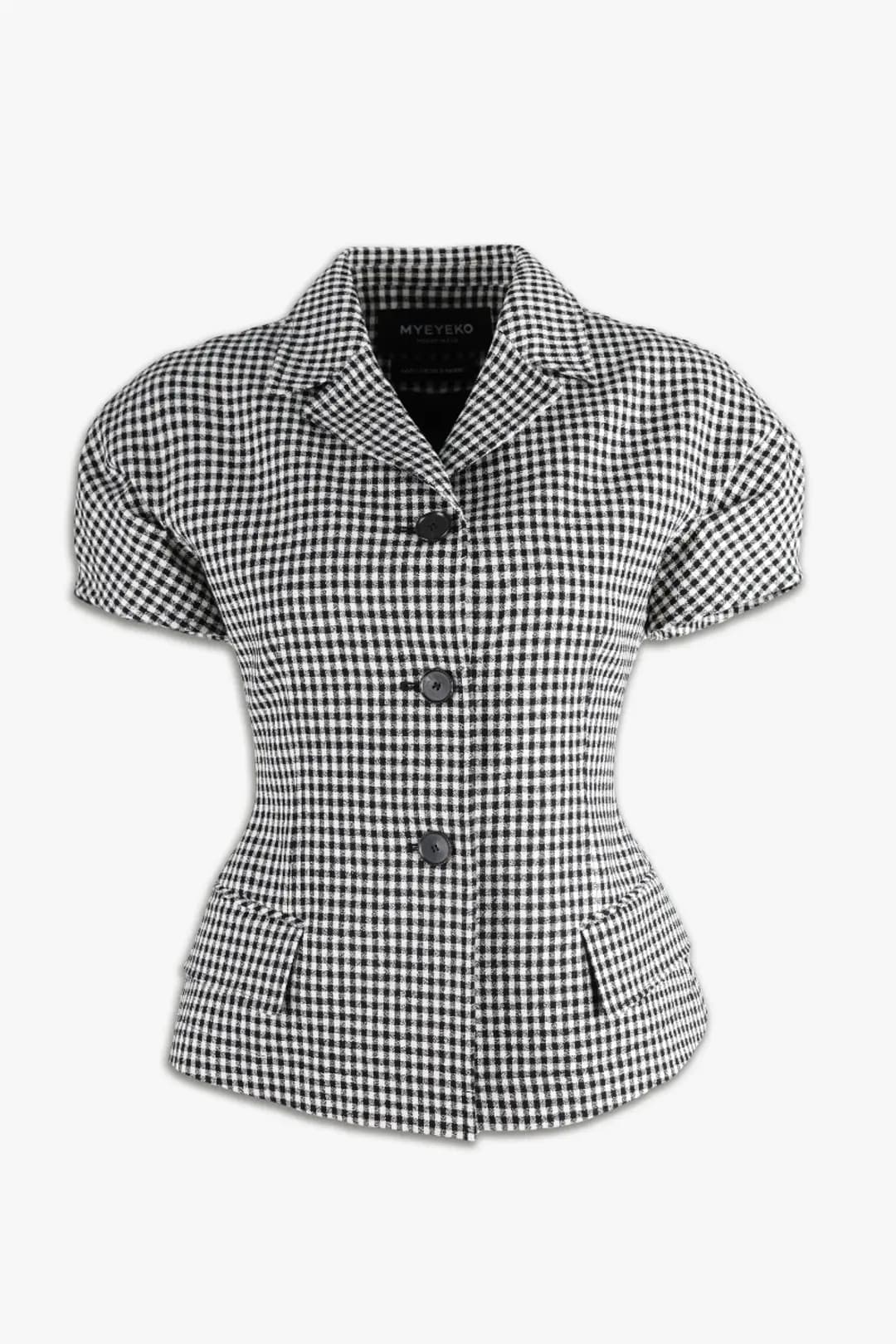 Diana Hourglass Check Jacket (Fabric by, Made in JAPAN)