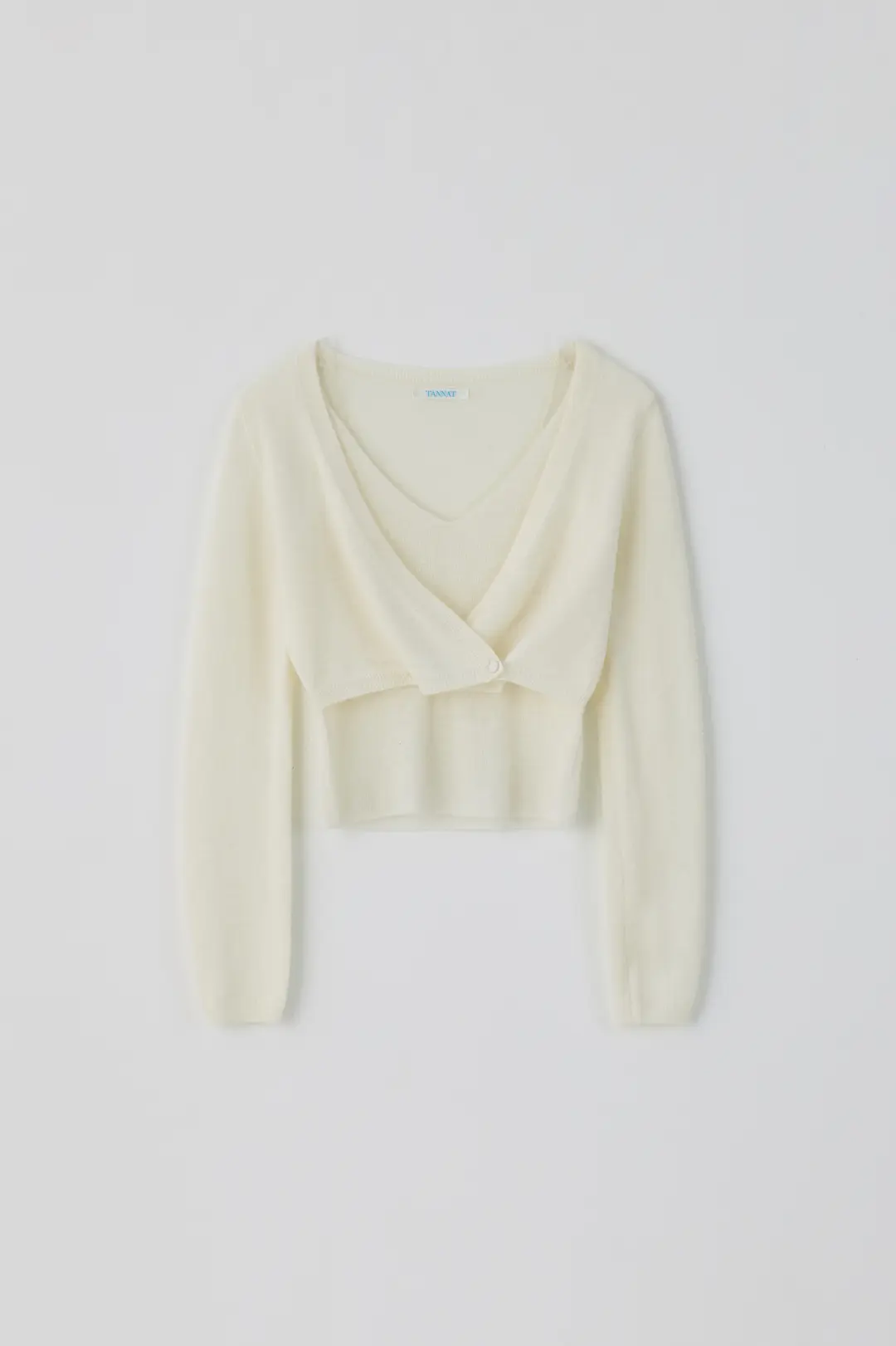 (2nd re-stock) T/T Lisse sleeve set up cardigan (ivory)