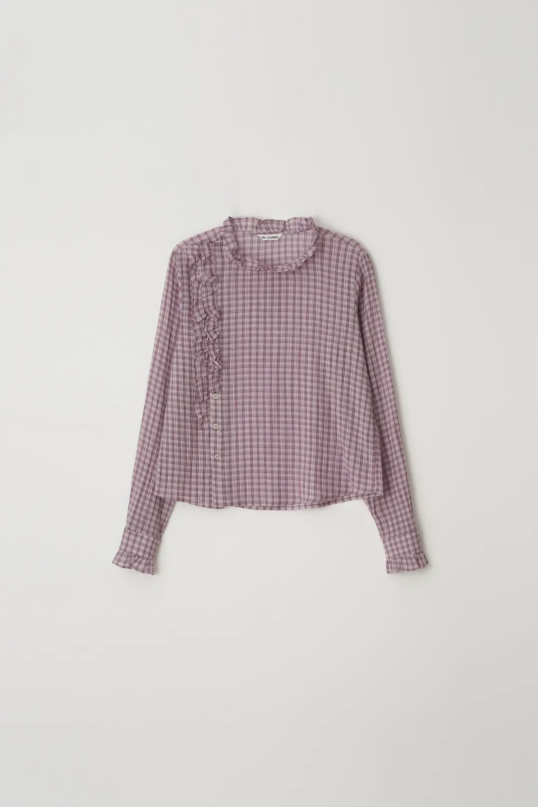 [3차 리오더] ASYMMETRY RUFFLE BLOUSE_PINK