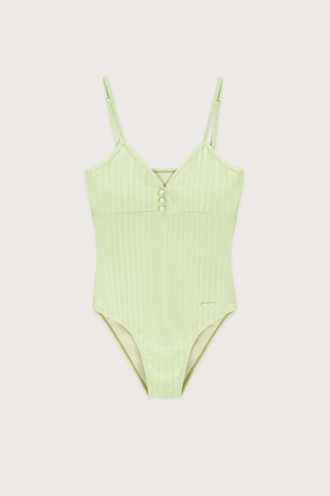 Wave Stripe Swimsuit (Light Green)