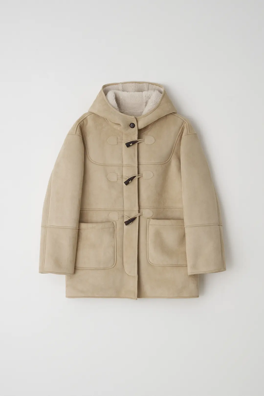 teddy hoody mustang (beige)