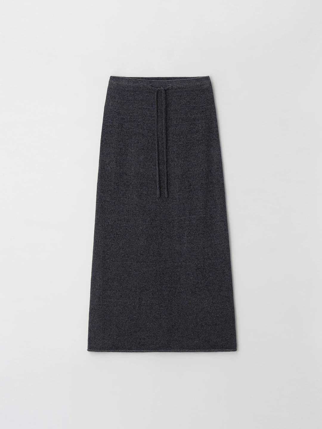 velvet knit skirt (slate blue)
