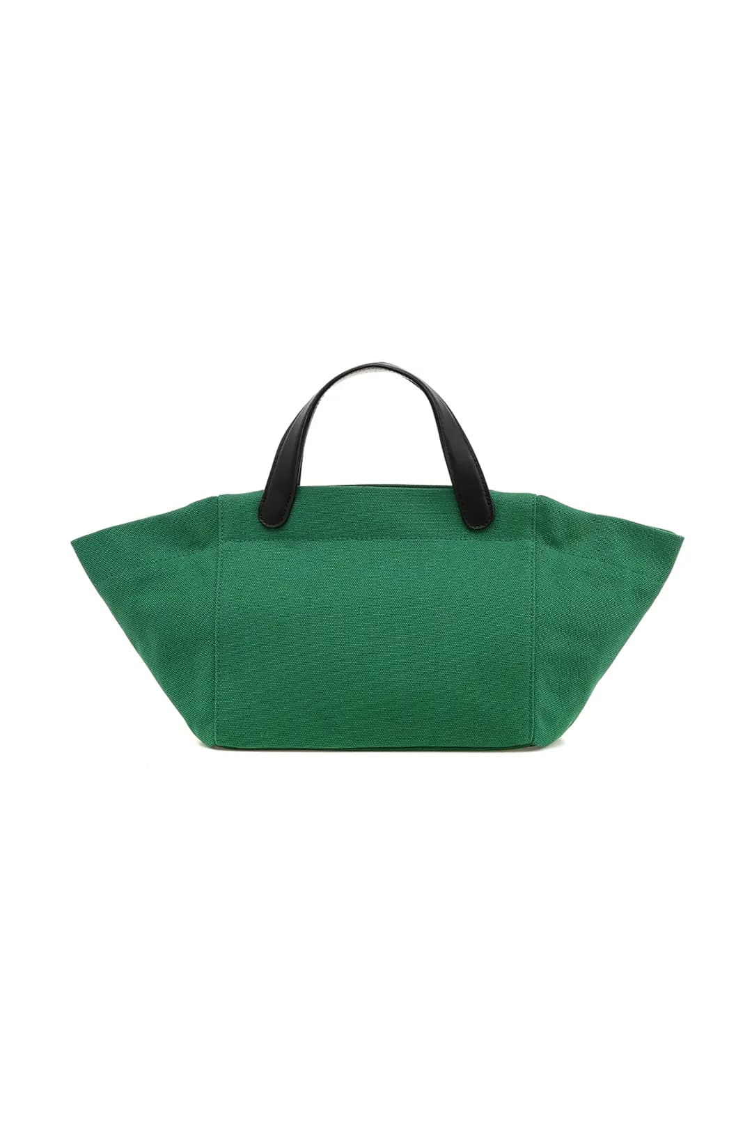 Leather-handle Cabas Bag, Green
