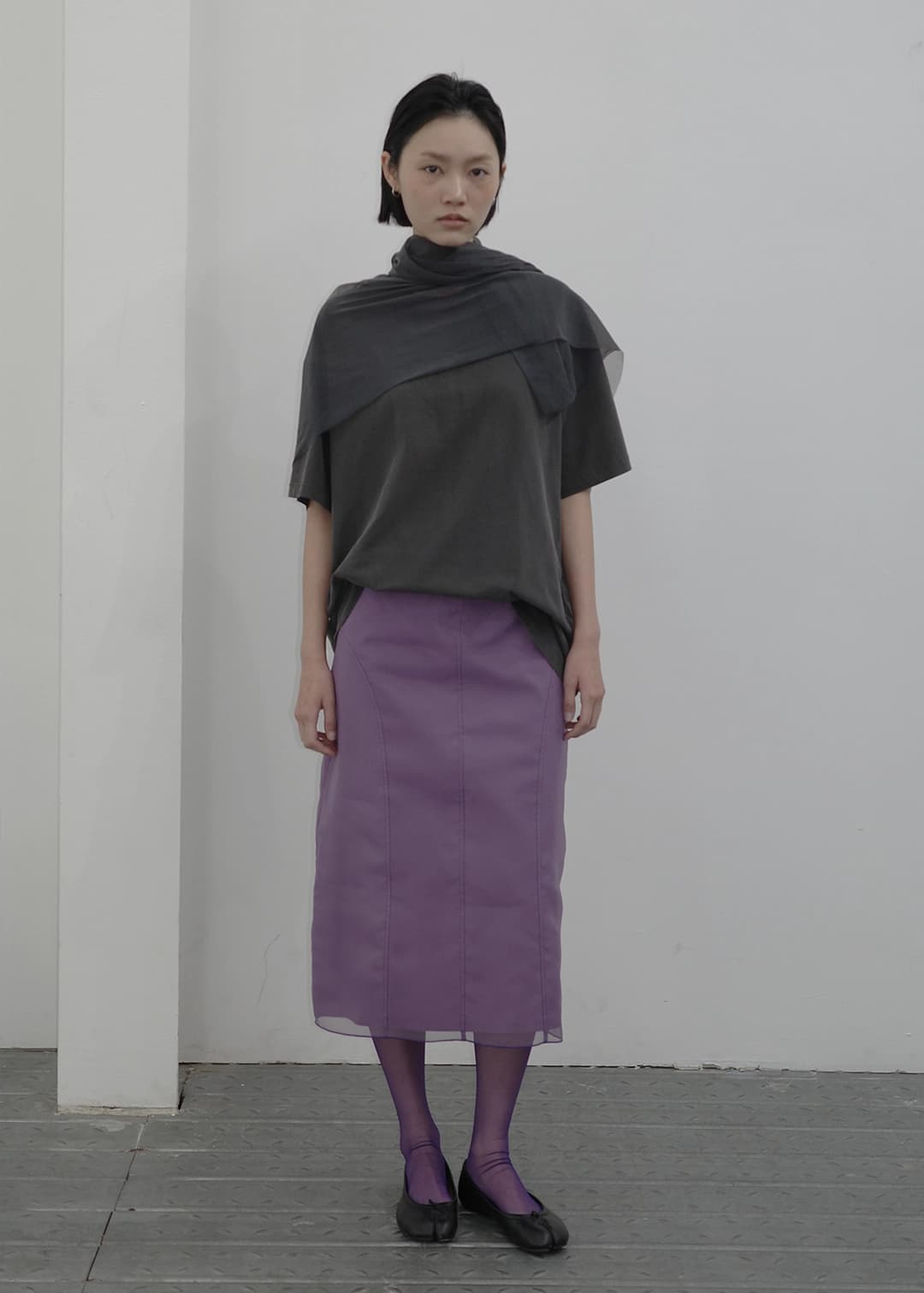 [ 4차 프리오더 ] ORGANZA SKIRT [VIOLET]