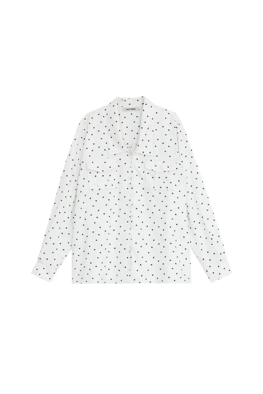 POCKET BUTTON DOT SHIRTS [IVORY]