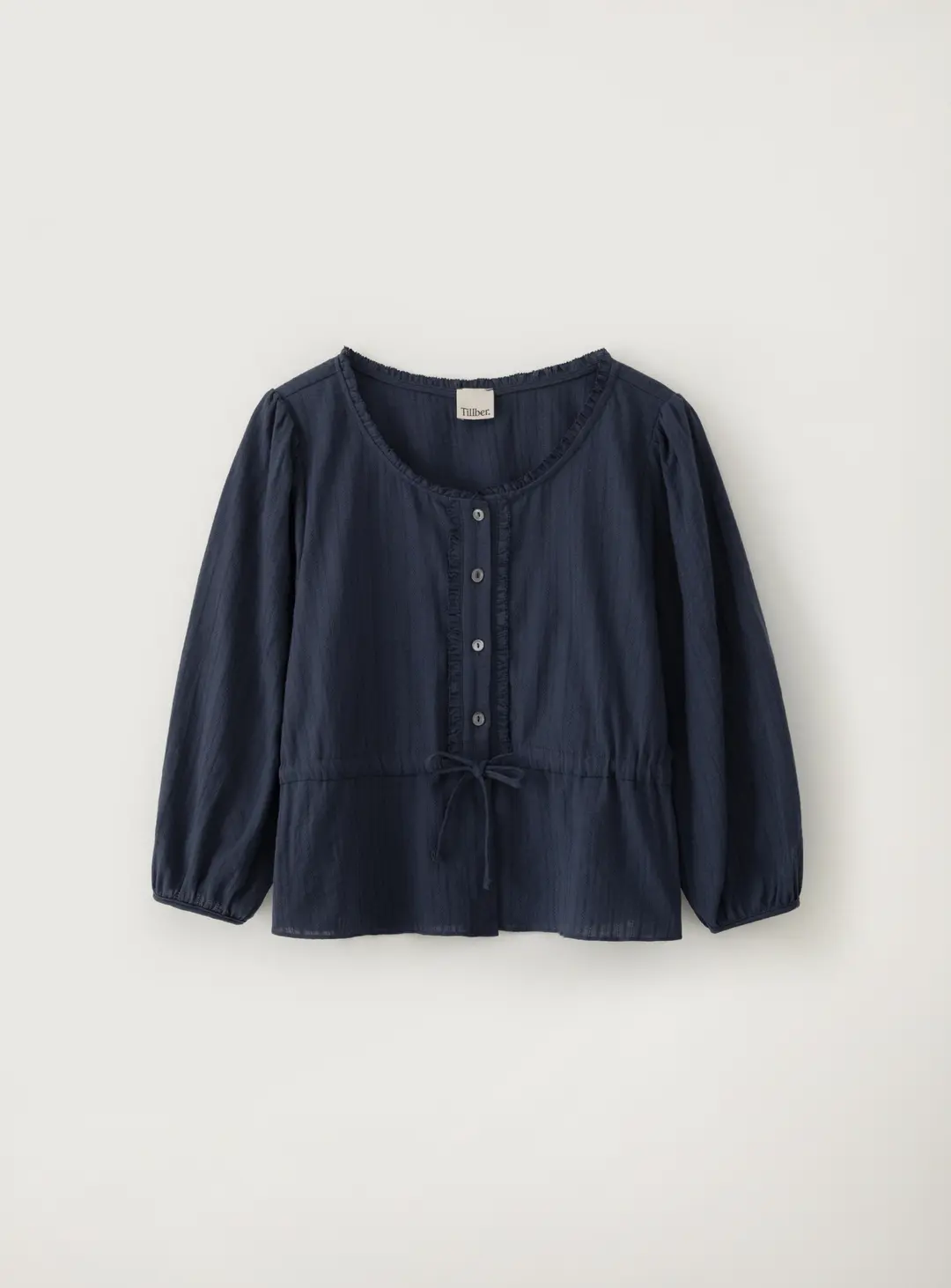 데이지 스트링 블라우스_Navy