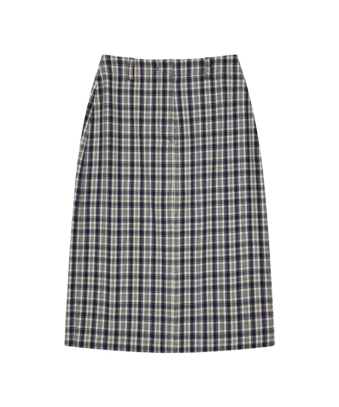 P3232 H라인 체크 스커트