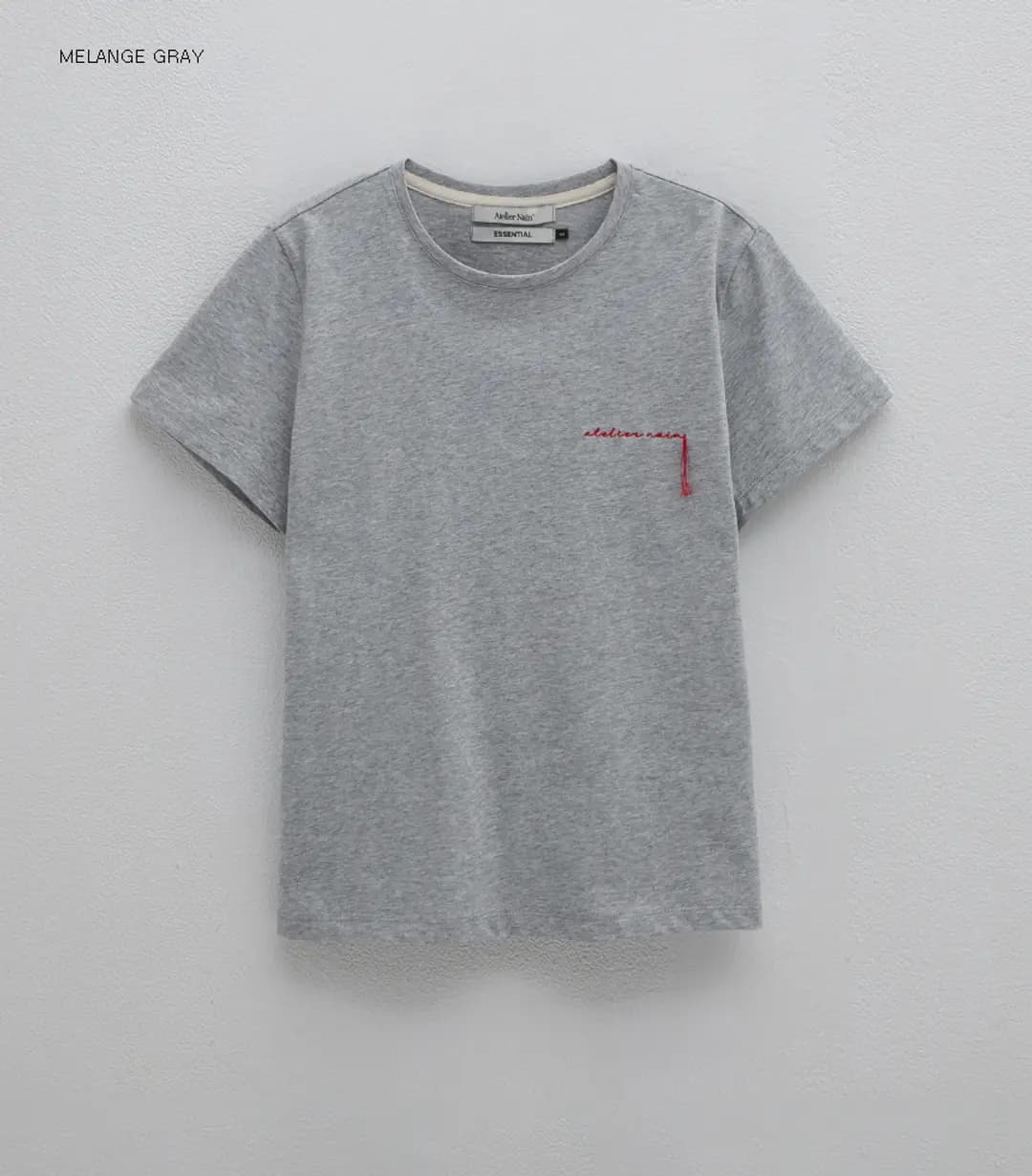 (T-6998)ESSENTIAL LETTERTING POINT TEE