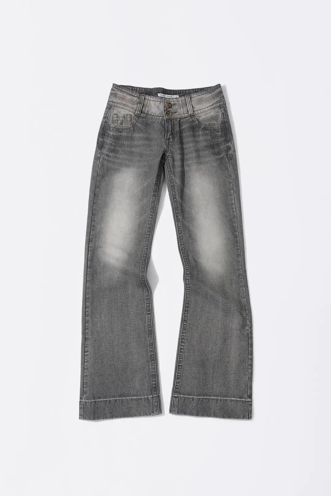 Union Jack Engineered Denim Washed Gray