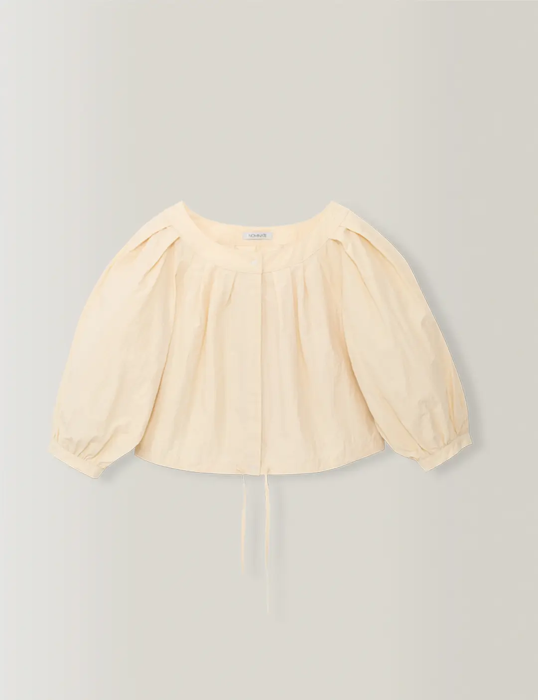 Volume Cropped Blouse (Butter Lemon)