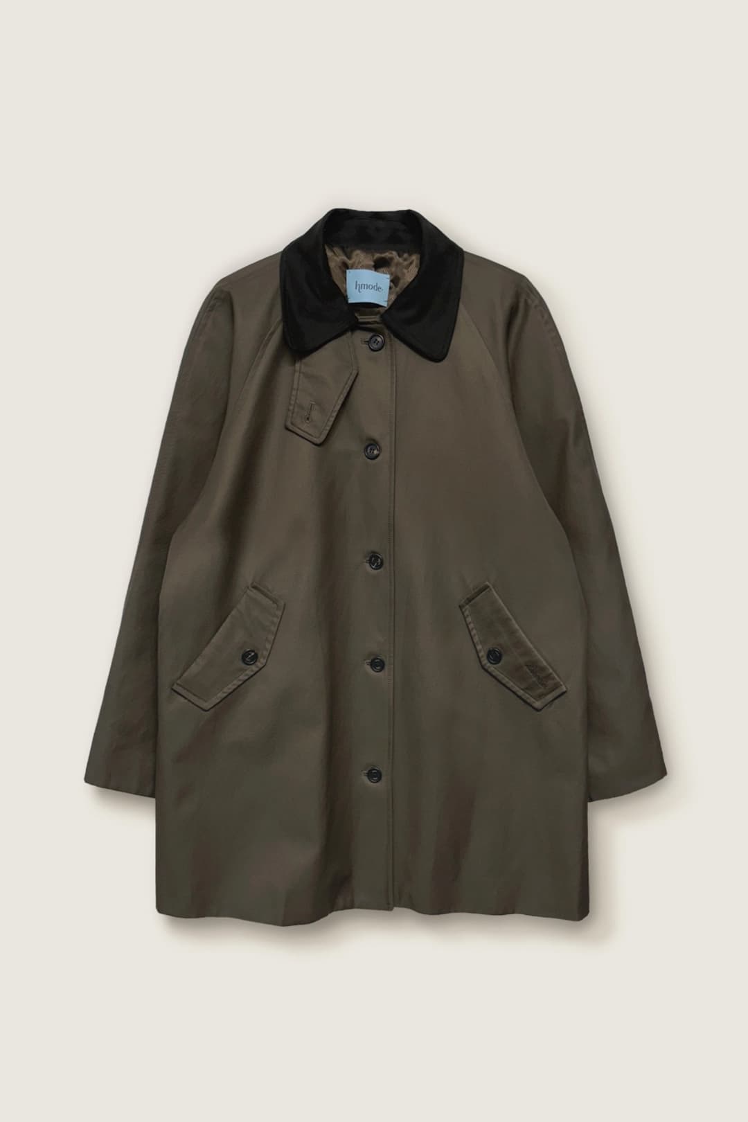 Half trench coat (카키브라운)