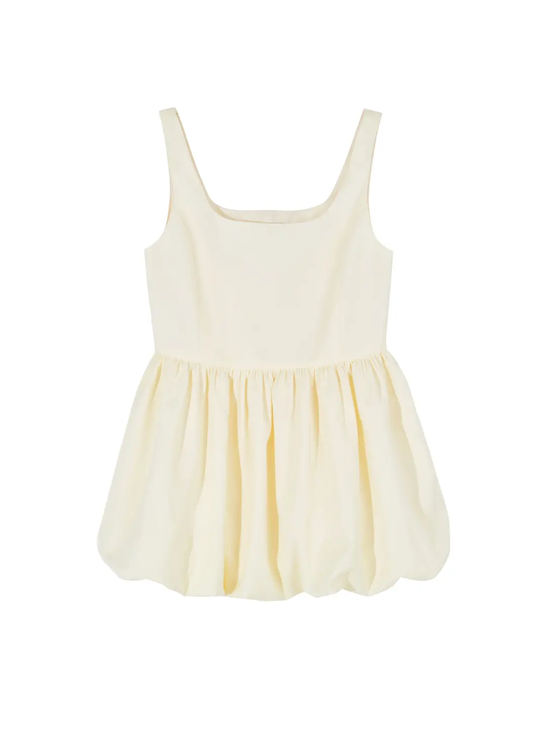 Mini Puff Dress_Cream
