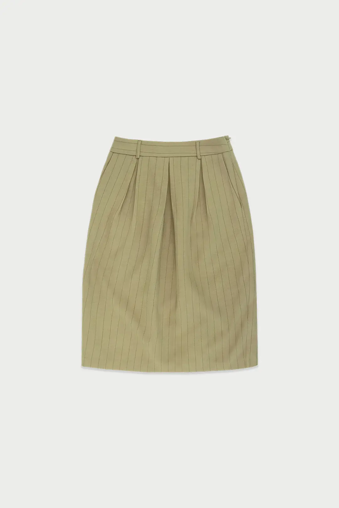 Pumpkin stripe skirt_mustard