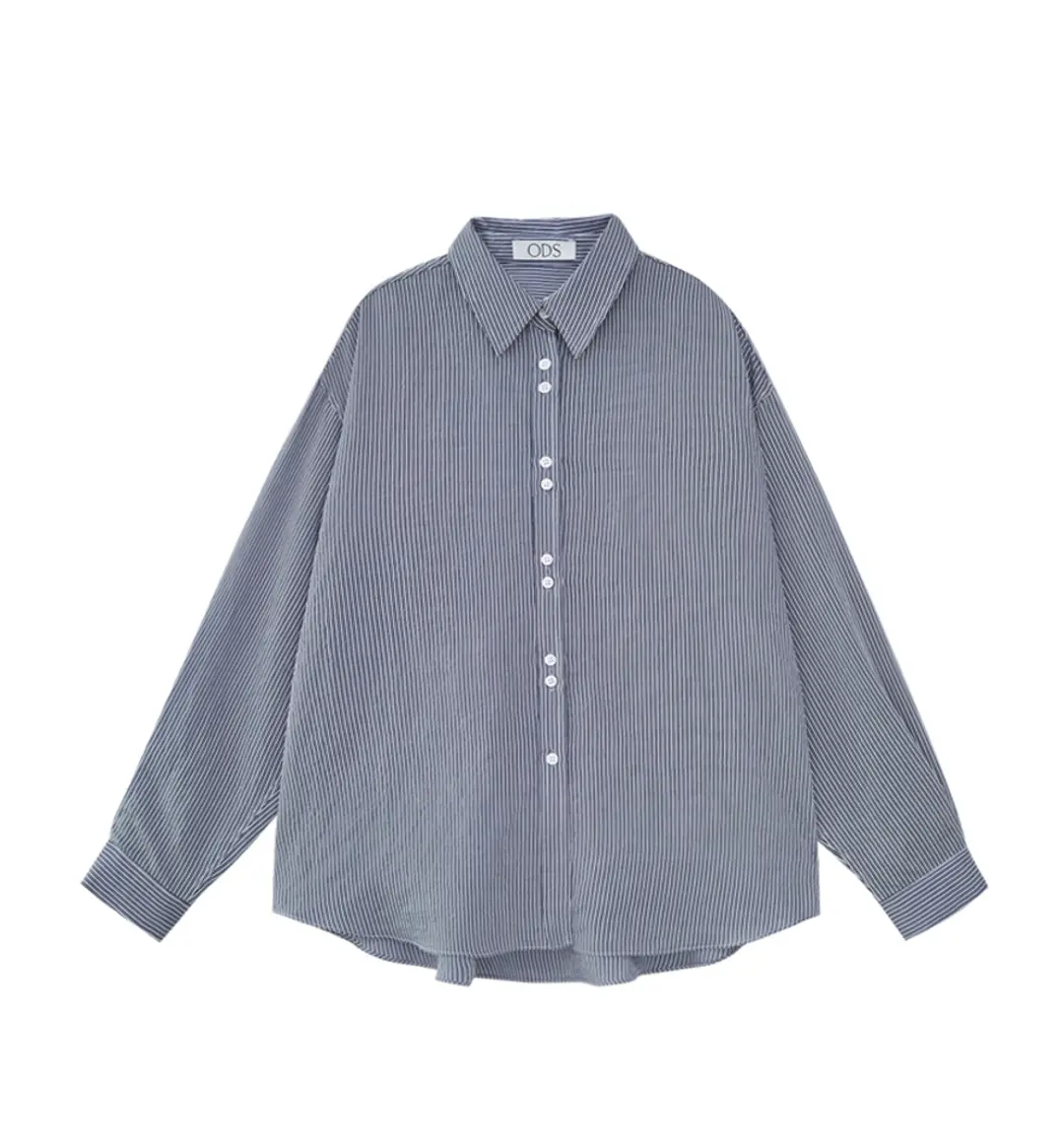 [64th 재입고] Striped Shirts (Midnight Navy)