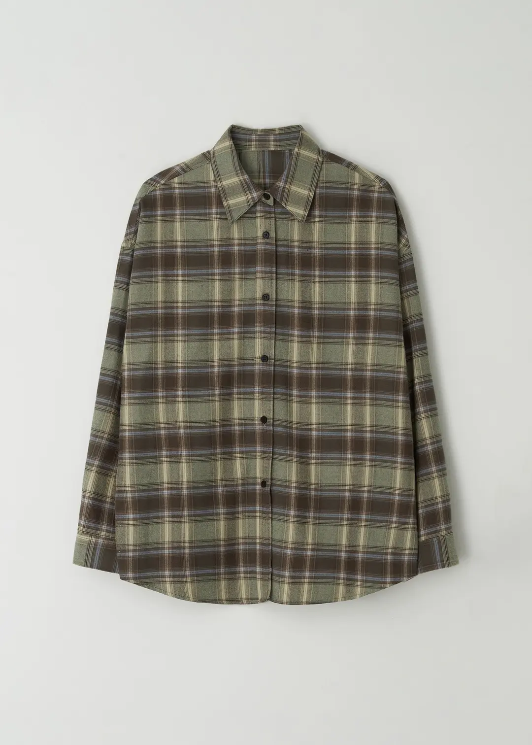 Overfit Check Shirt(Brown)