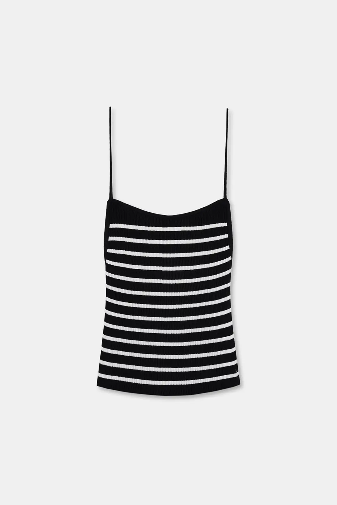 뱀부 쿨 스트라이프 슬리브리스-블랙