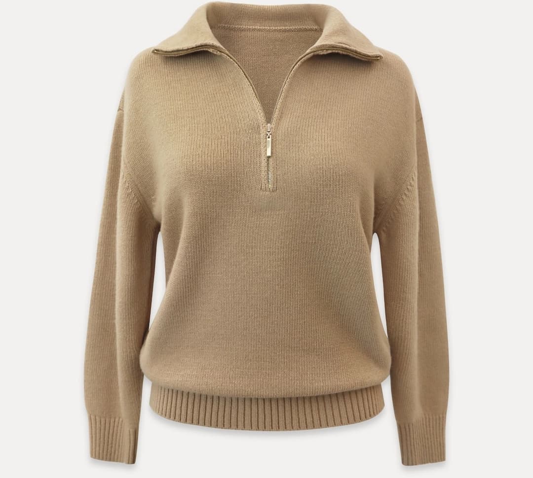 CHIXLABEL H 엘리아 하프집업 니트