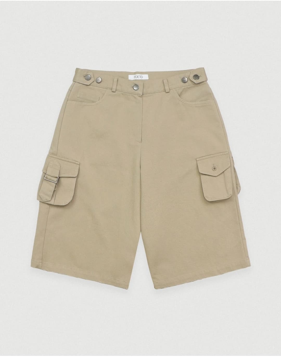 [2nd] Loose bermuda pants - vintage beige