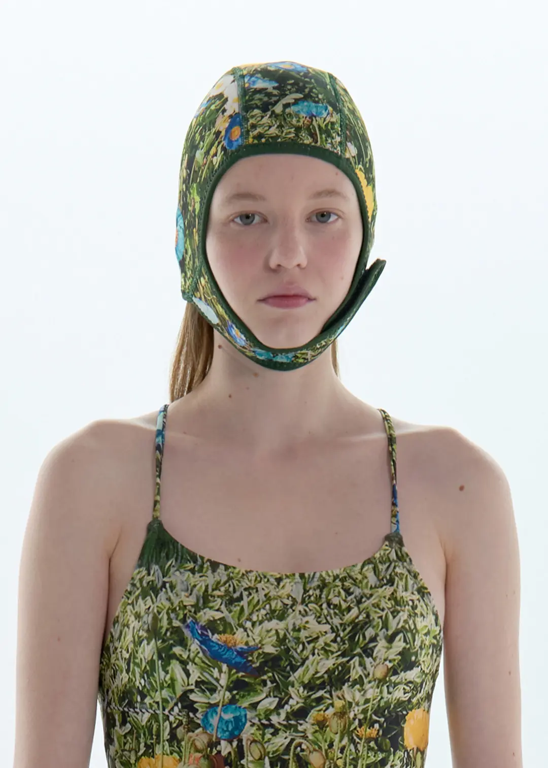 Photo Graphic Swimming Cap_Yellow