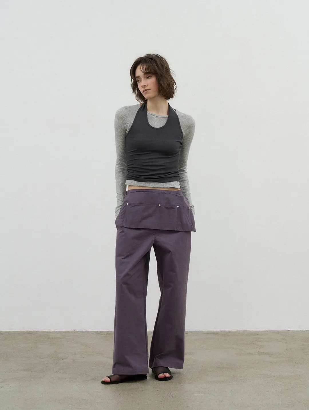 WORK PANTS SET - PURPLE