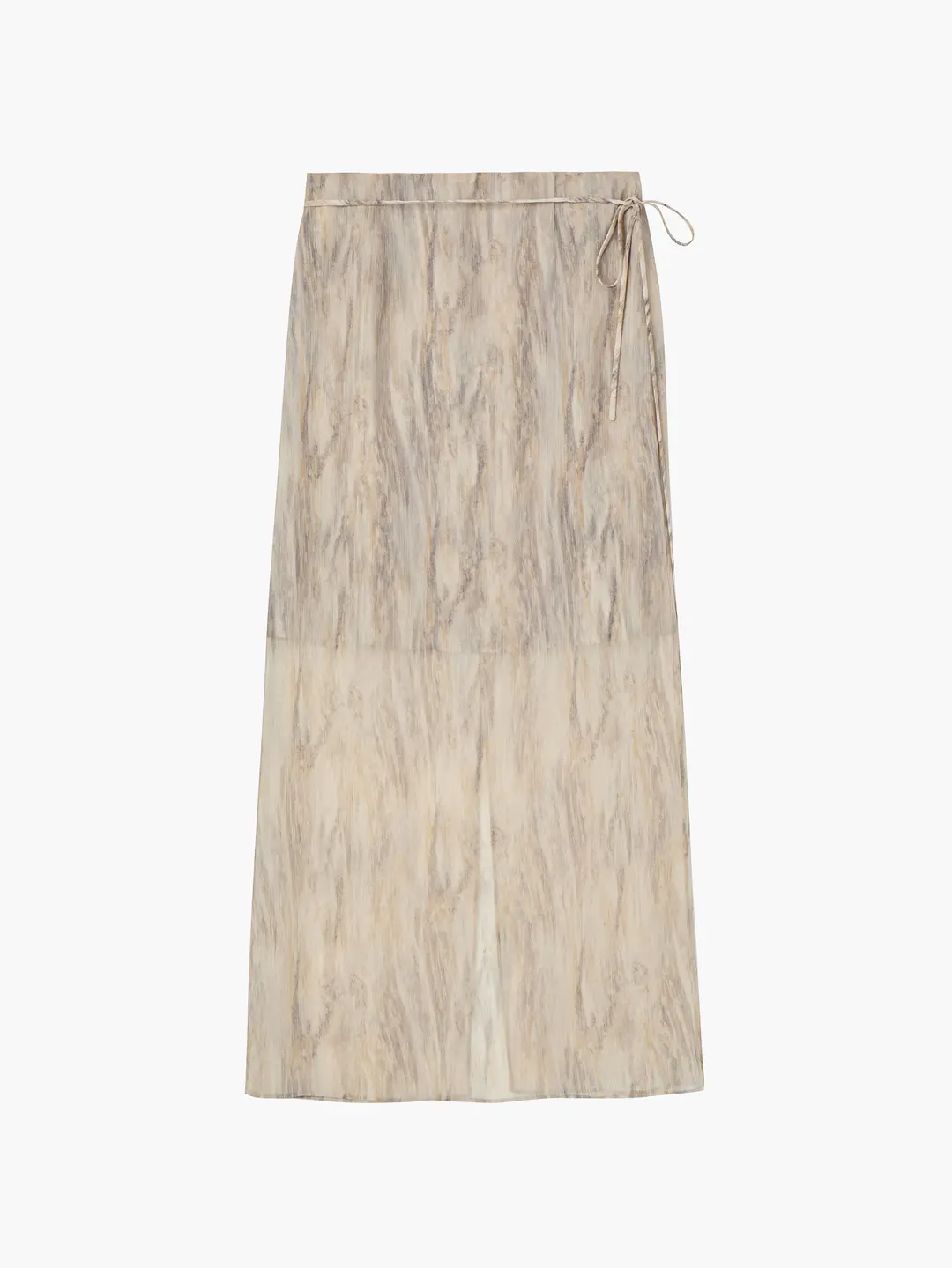 [1st Re-order] Printed Chiffon Layer Skirt, Beige