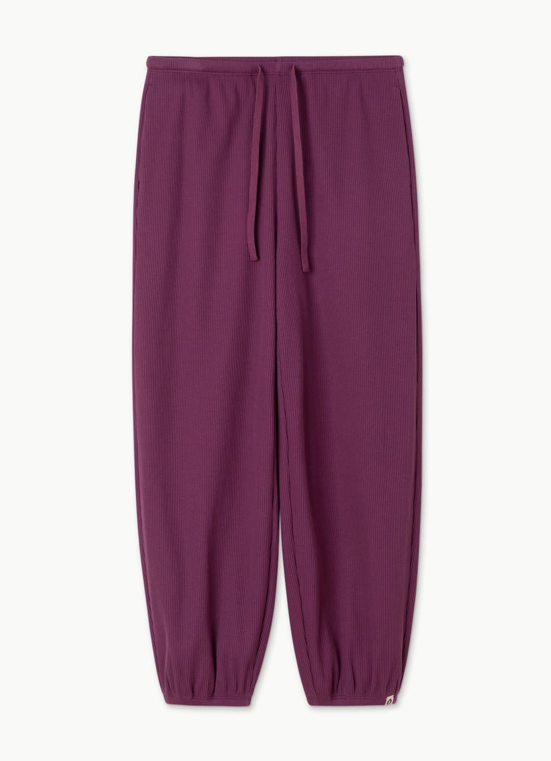 Rib jogger pants #3 (Warm ver.)_Boysenberry