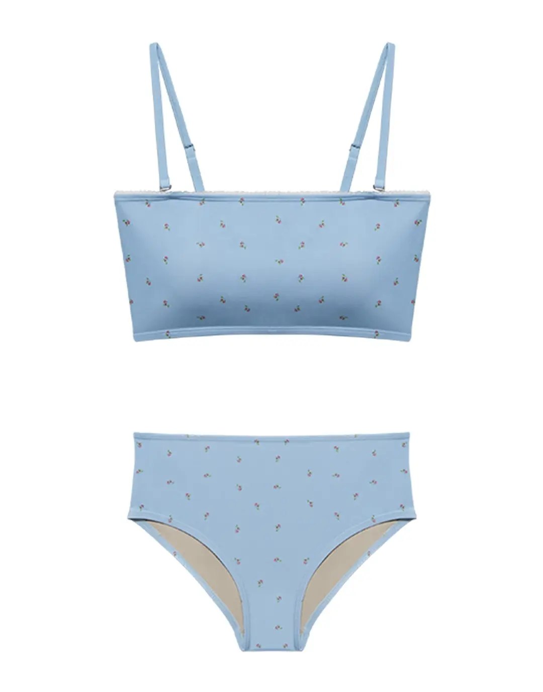 플로럴 하이브리프 비키니 - 블루