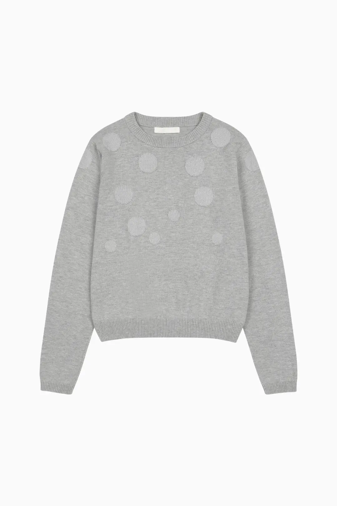 DOT GLITTER KNIT, GRAY
