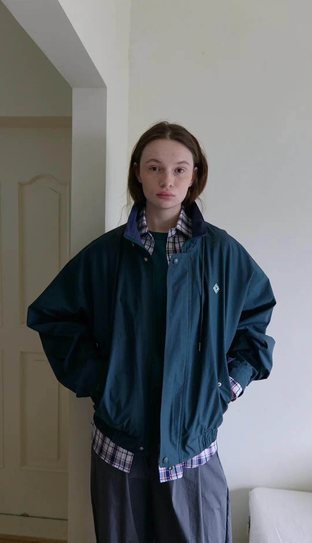 166. Cotton Casual Jumper _ Deep green