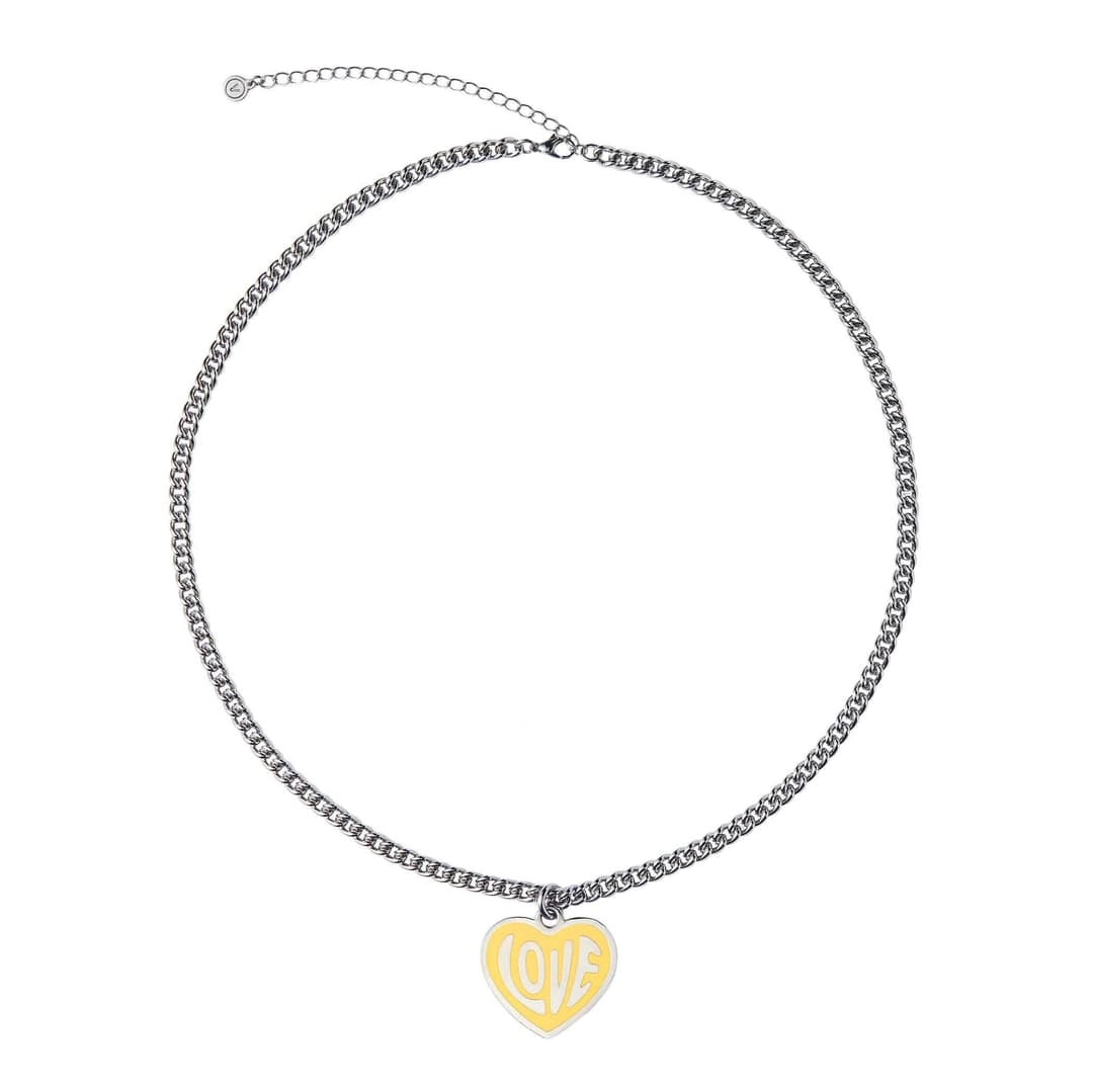 [아울렛] Dear Love Necklace (디어 러브 네크리스) Butter Yellow