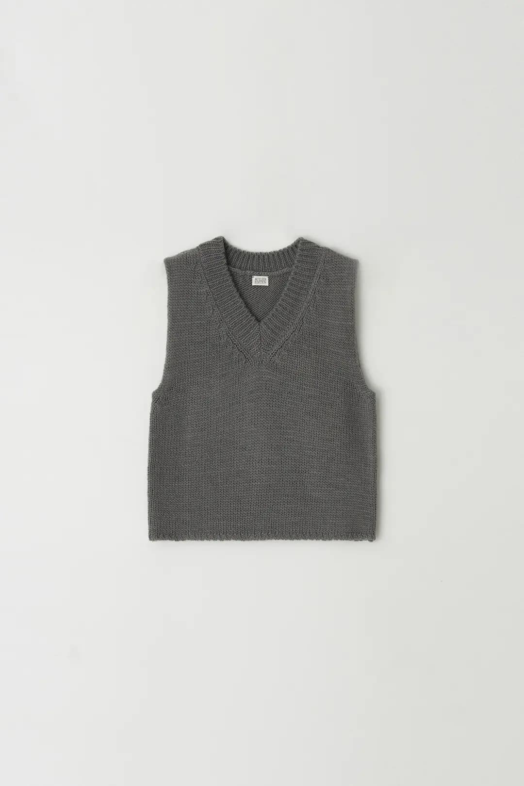 Wool Roving Vest (gray)
