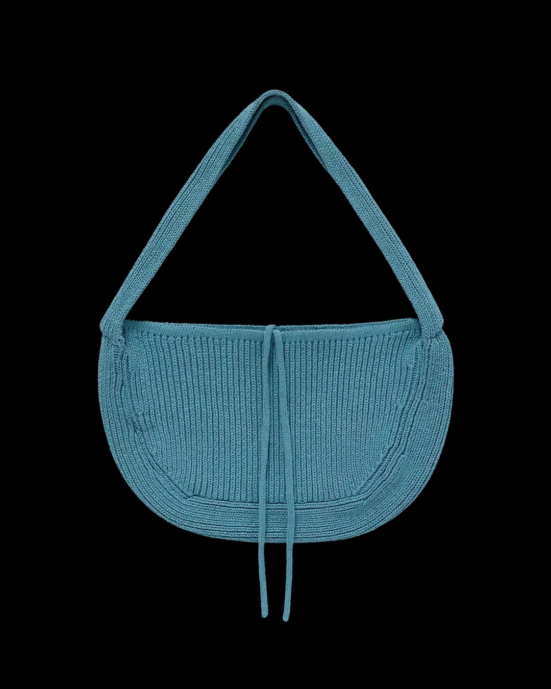picker knit bag (smoke blue)