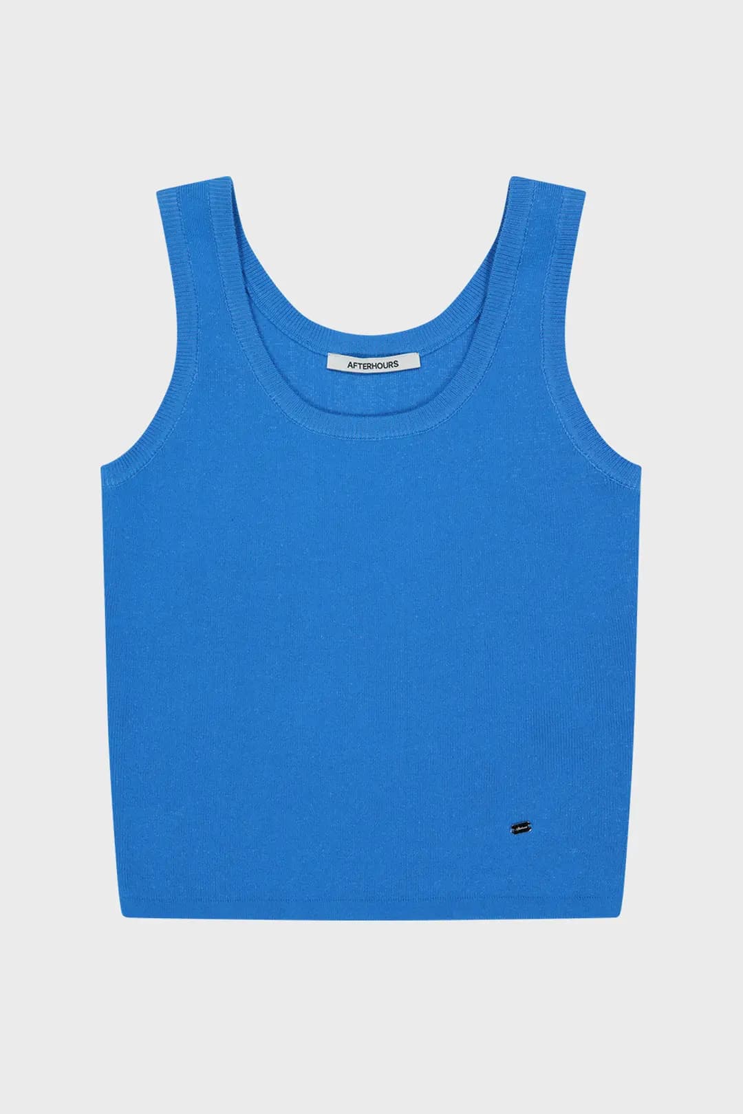 COTTON KNIT SLEEVELESS TOP (BLUE)